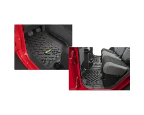 Quadratec Ultimate All Weather Floor Liners Front & Rear Jeep Wrangler Unlimited 4-Door JK 2014-2018